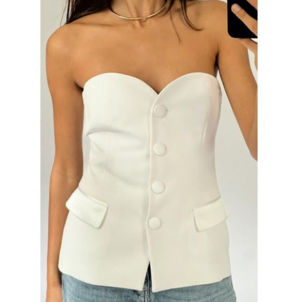 Zara Satin Effect Bustier